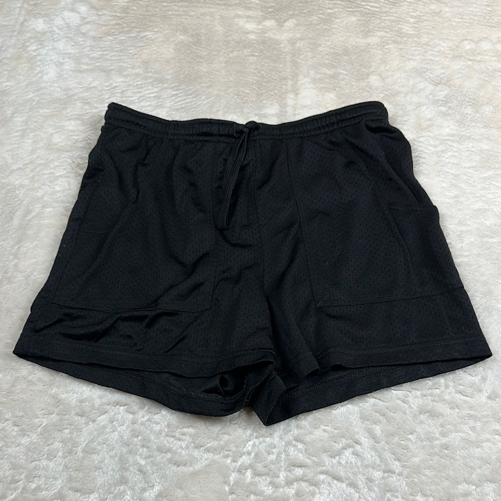 Kathy Ireland Black Athletic Shorts Lightweight Performance